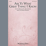 Download or print Ask Ye What Great Thing I Know Sheet Music Printable PDF 5-page score for Concert / arranged SATB Choir SKU: 93014.