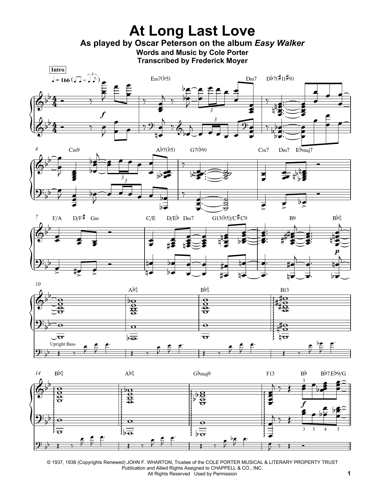 Download Cole Porter At Long Last Love Sheet Music