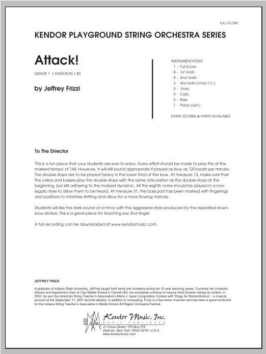 Download Frizzi Attack! - Full Score Sheet Music