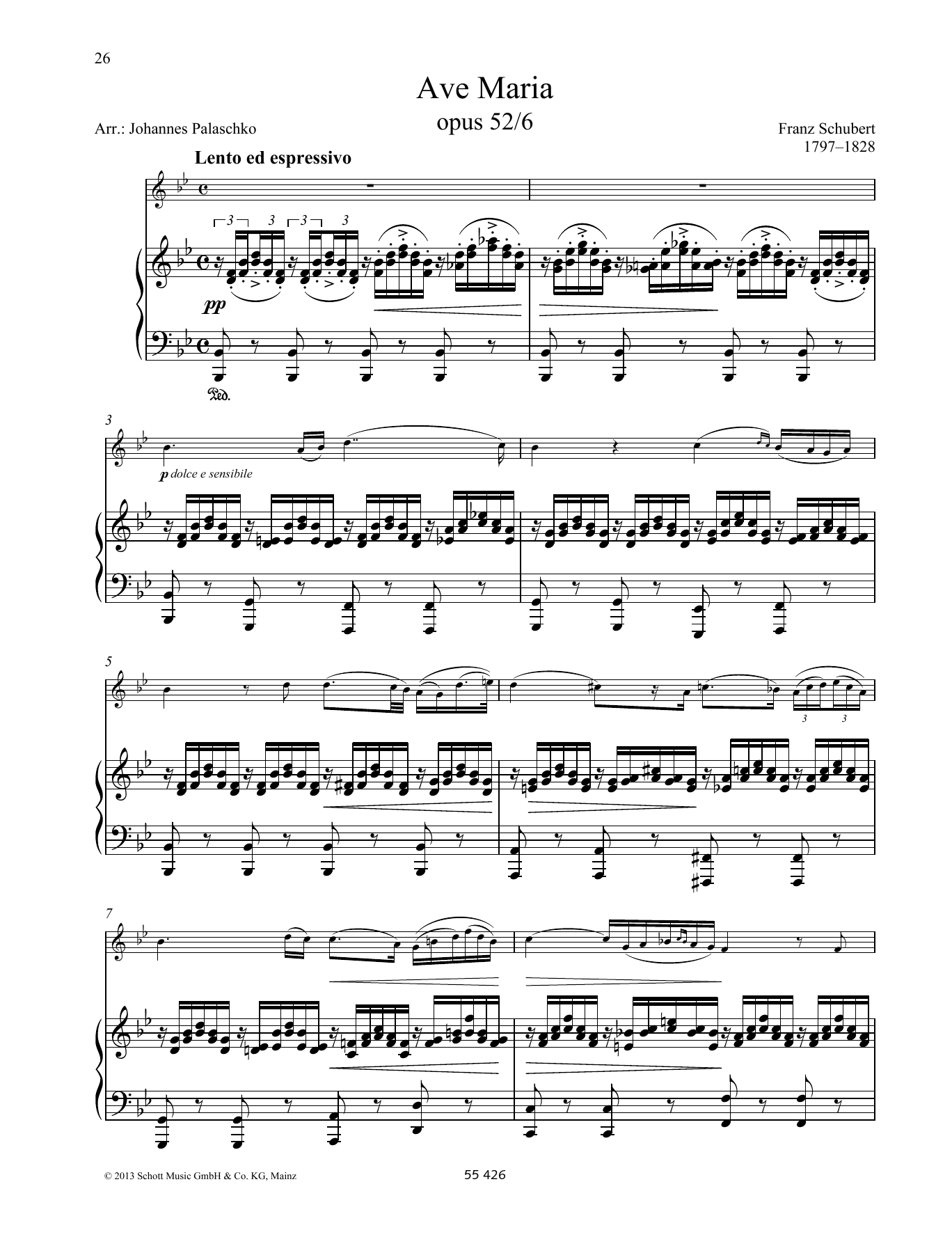 Download Franz Schubert Ave Maria Sheet Music