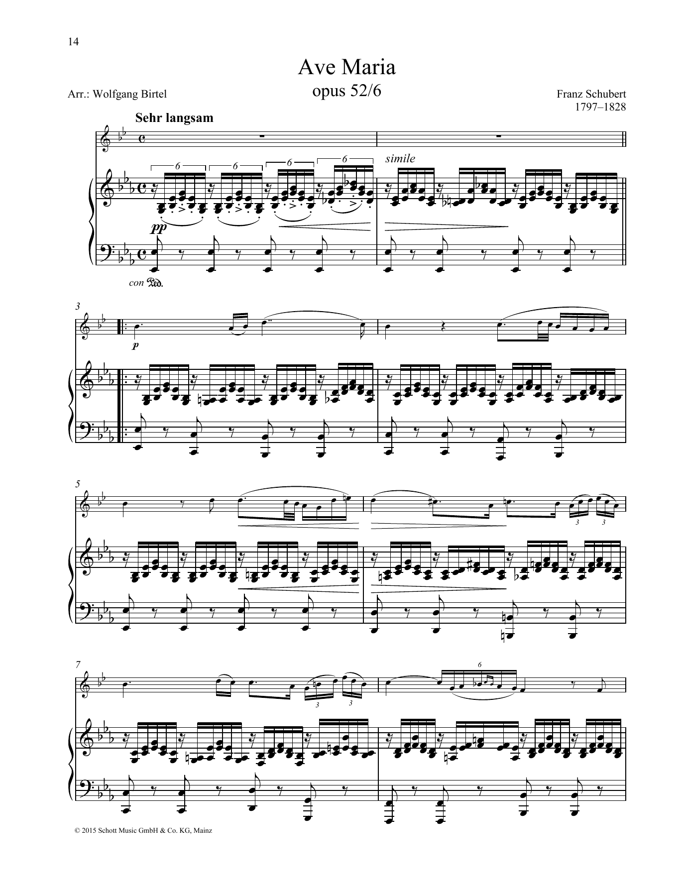 Download Franz Schubert Ave Maria Sheet Music