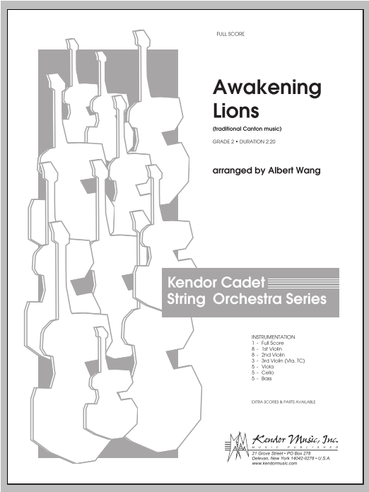 Download Wang Awakening Lions (traditional Canton mus Sheet Music