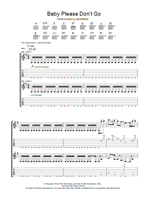 Download AC/DC Baby, Please Don't Go Sheet Music