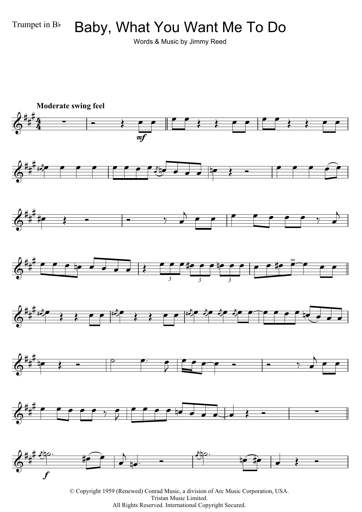 Download Etta James Baby, What You Want Me To Do Sheet Music