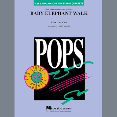 Download Larry Moore Baby Elephant Walk - Cello Sheet Music and Printable PDF Score for String Quartet