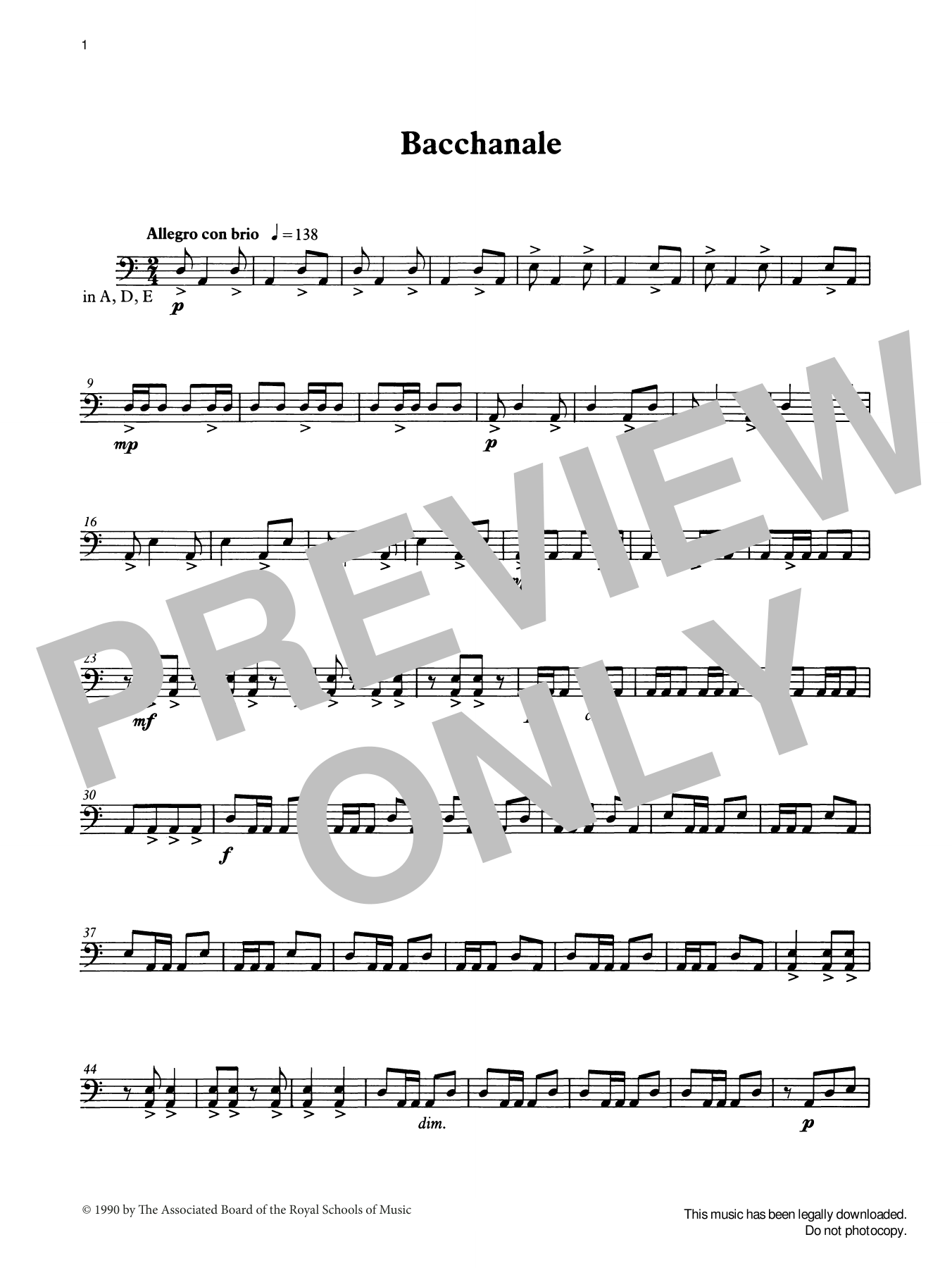 Download Ian Wright Bacchanale from Graded Music for Timpan Sheet Music
