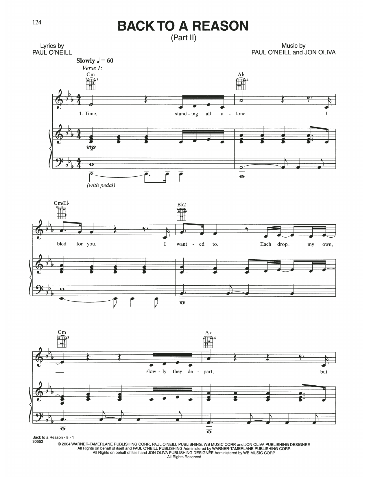Download Trans-Siberian Orchestra Back To A Reason Sheet Music