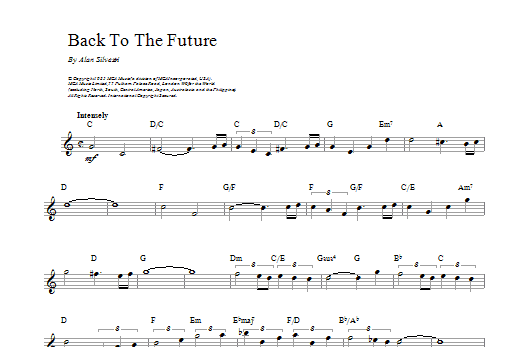 Alan Silvestri Back To The Future (Theme) sheet music notes printable PDF score
