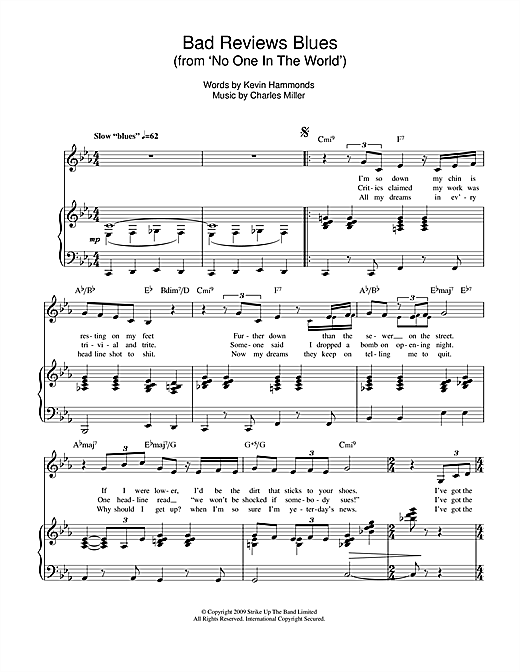 Download Charles Miller & Kevin Hammonds Bad Reviews Blues (from No One In The W Sheet Music