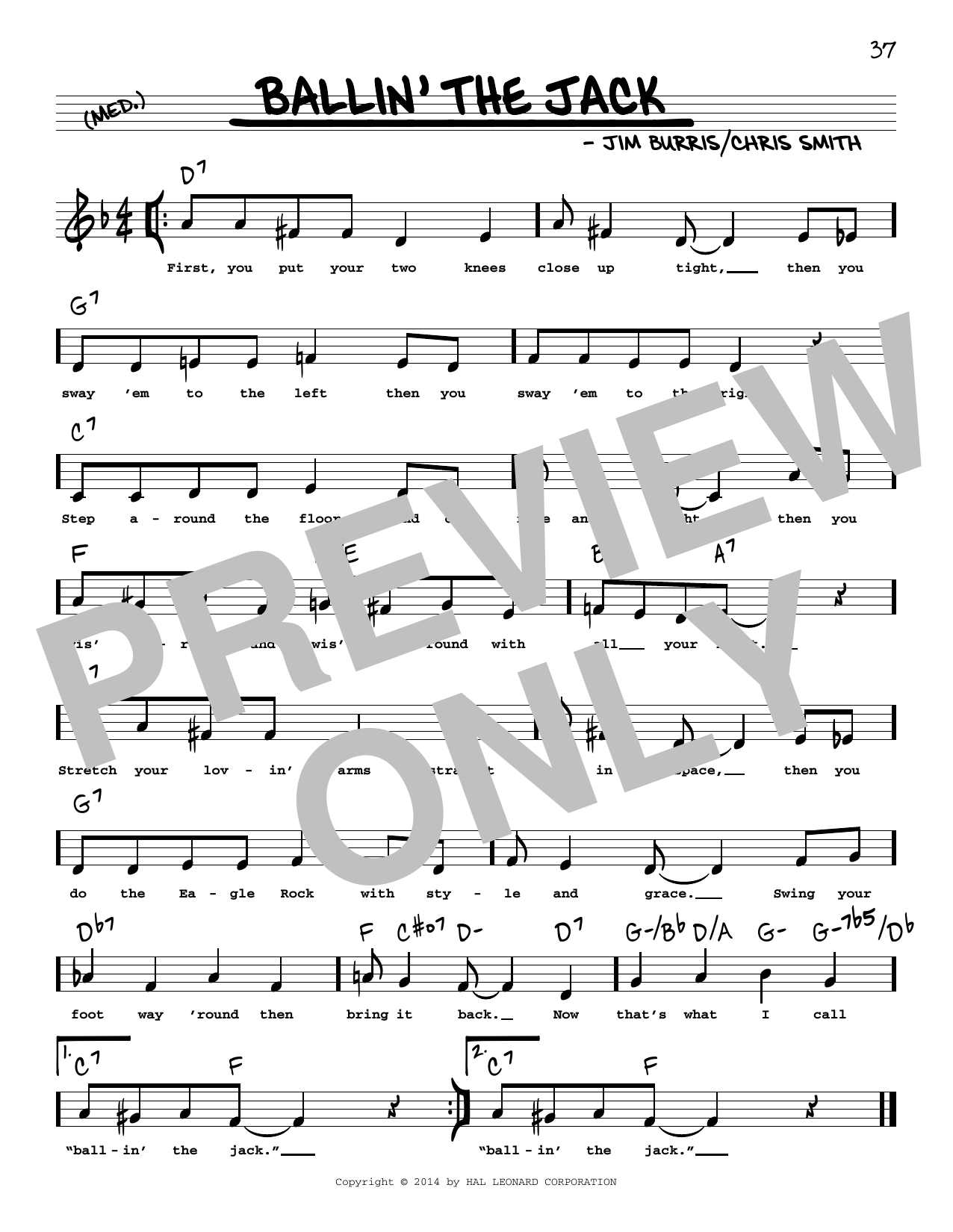 Download Chris Smith Ballin' The Jack (Low Voice) Sheet Music