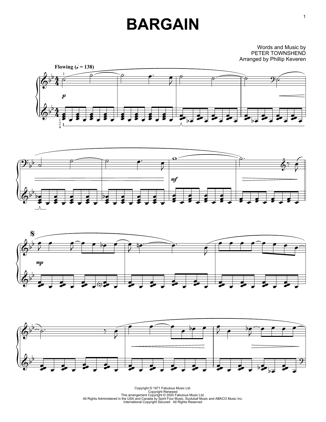 Download The Who Bargain [Classical version] (arr. Phill Sheet Music