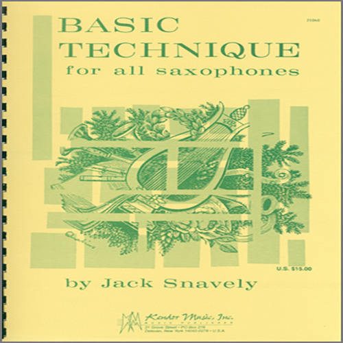 Download Jack Snavely Basic Technique For All Saxophones Sheet Music and Printable PDF Score for Instrumental Method