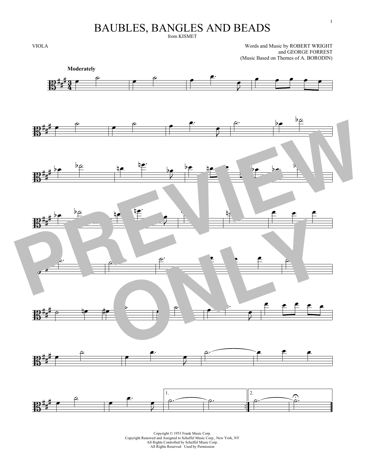 Download George Forrest Baubles, Bangles And Beads Sheet Music