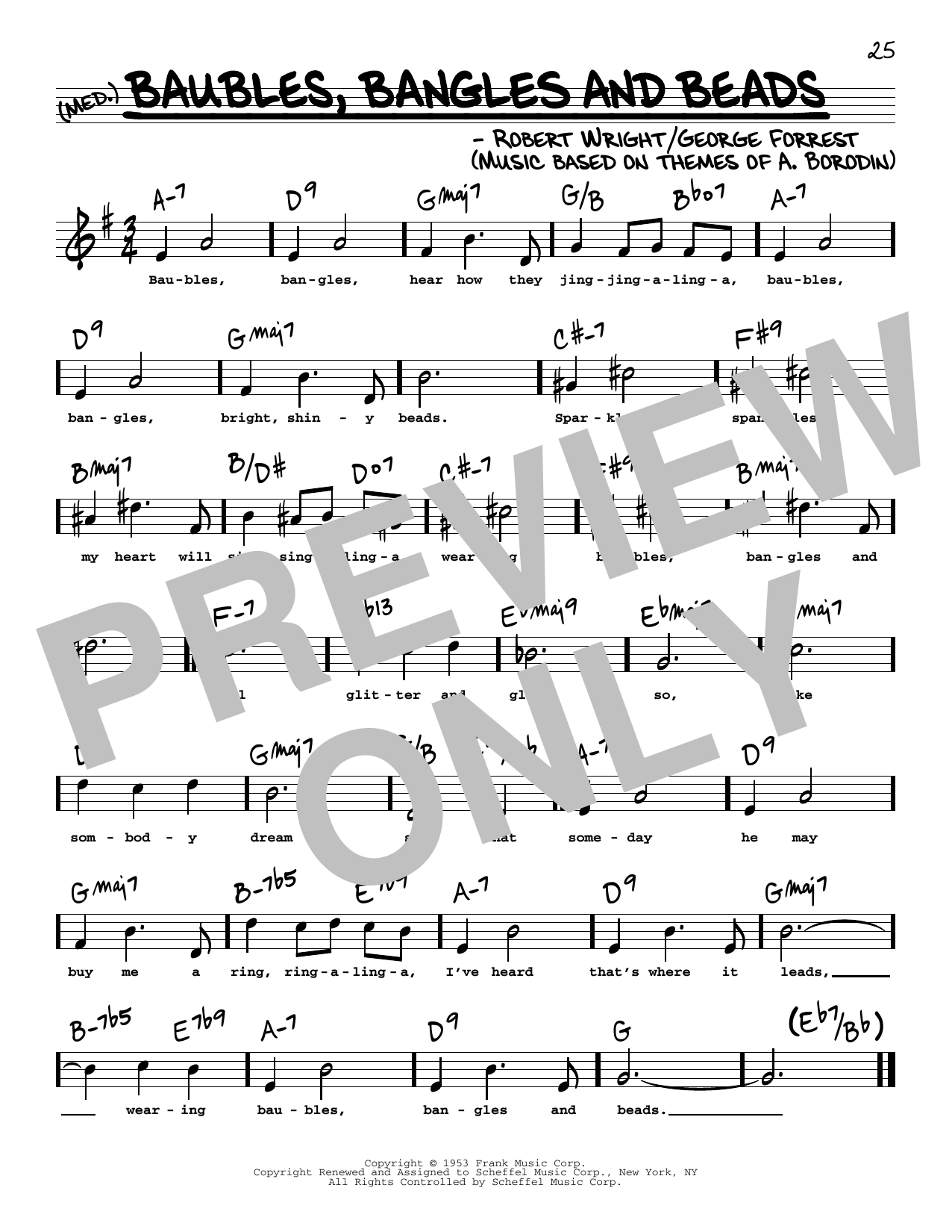 Download George Forrest Baubles, Bangles And Beads (High Voice) Sheet Music