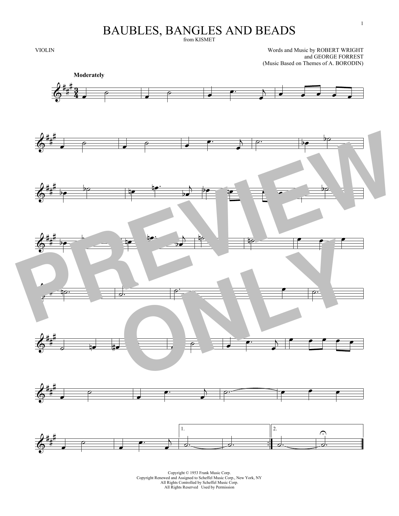 Download George Forrest Baubles, Bangles And Beads Sheet Music