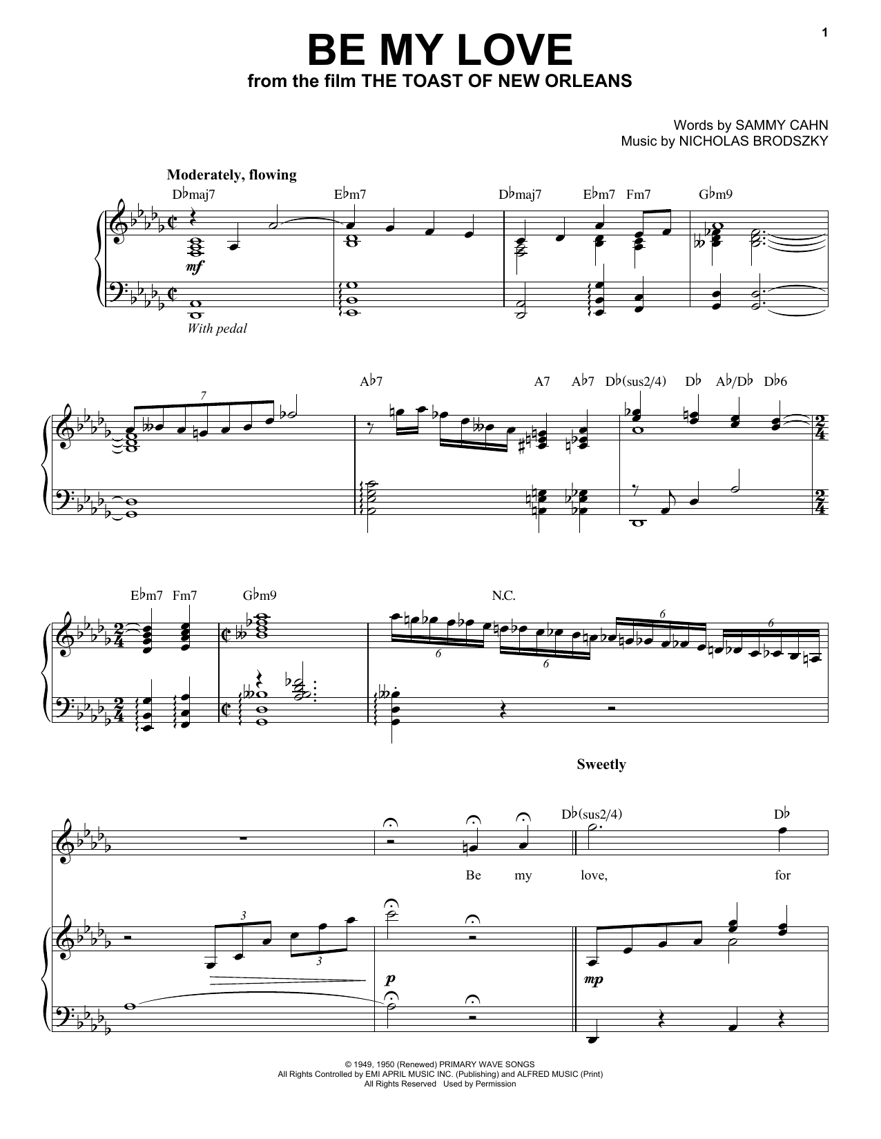 Download Andrea Bocelli Be My Love Sheet Music