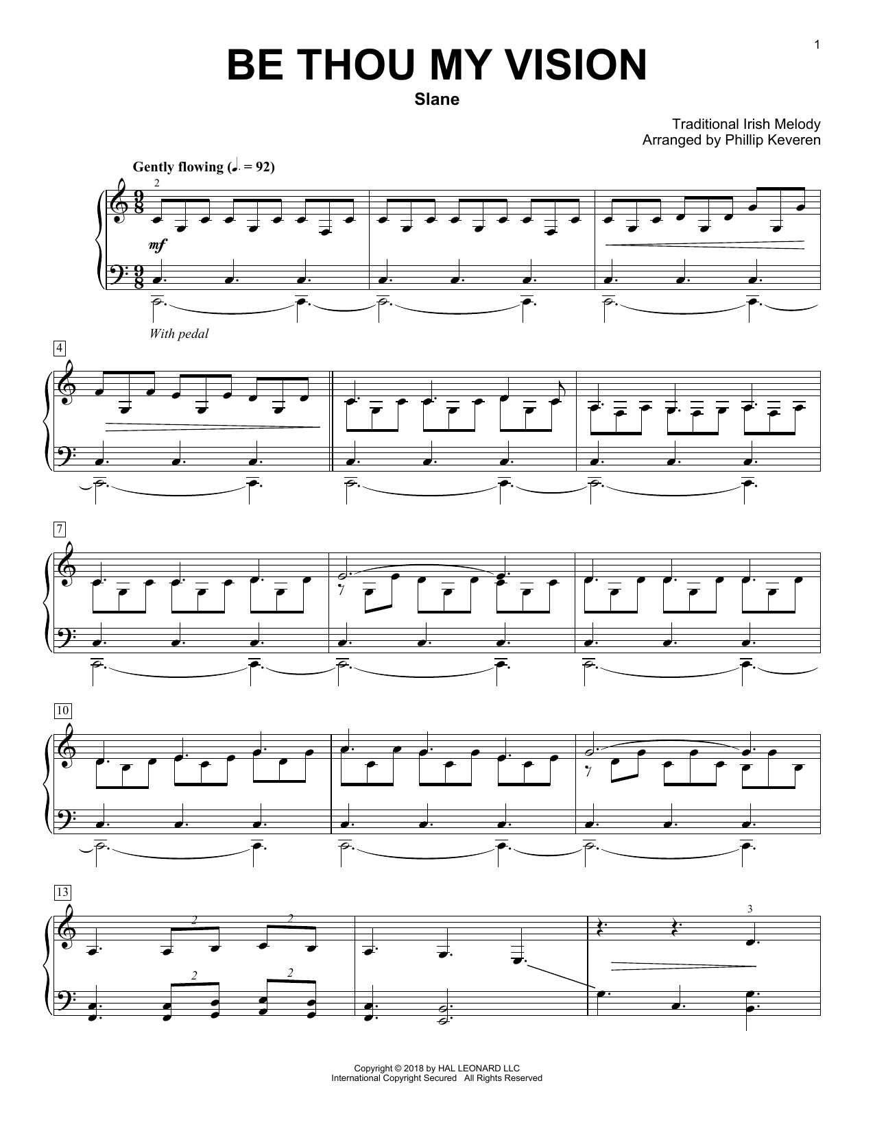 Download Translated by Mary E. Byrne Be Thou My Vision (arr. Phillip Keveren Sheet Music
