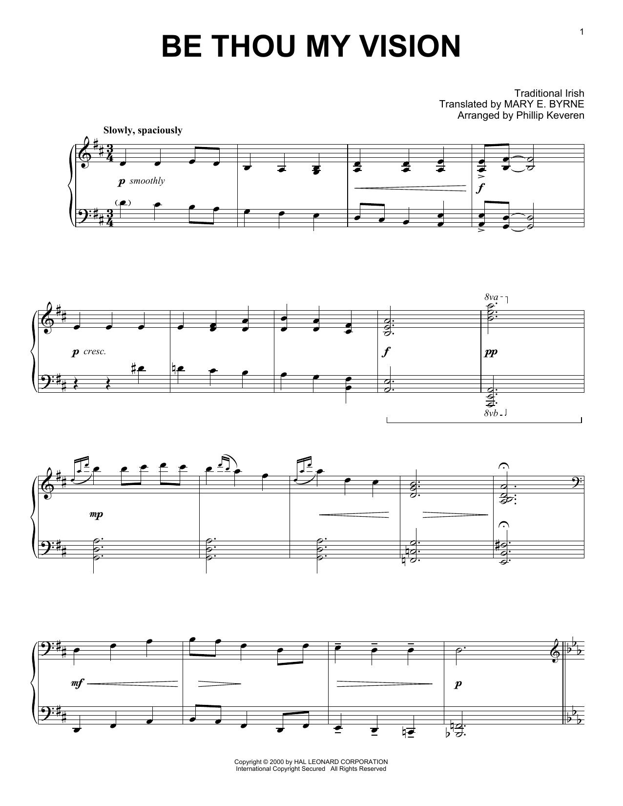 Download Phillip Keveren Be Thou My Vision Sheet Music