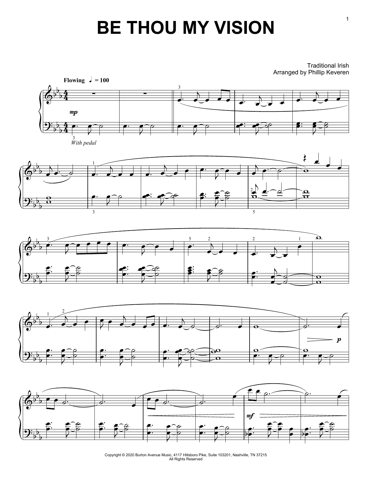 Download Traditional Irish Be Thou My Vision (arr. Phillip Keveren Sheet Music