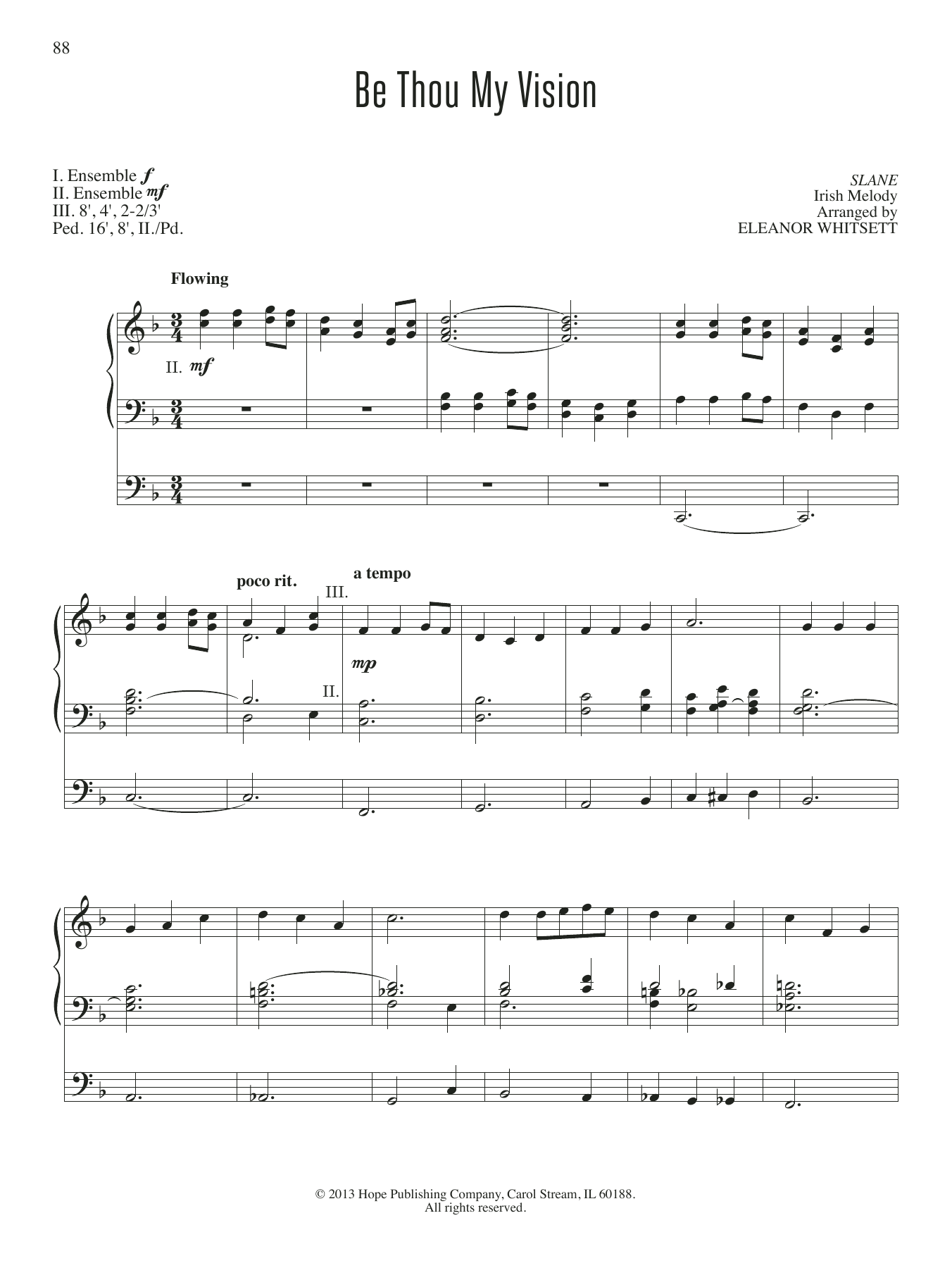 Download Eleanor Whitsett Be Thou My Vision Sheet Music