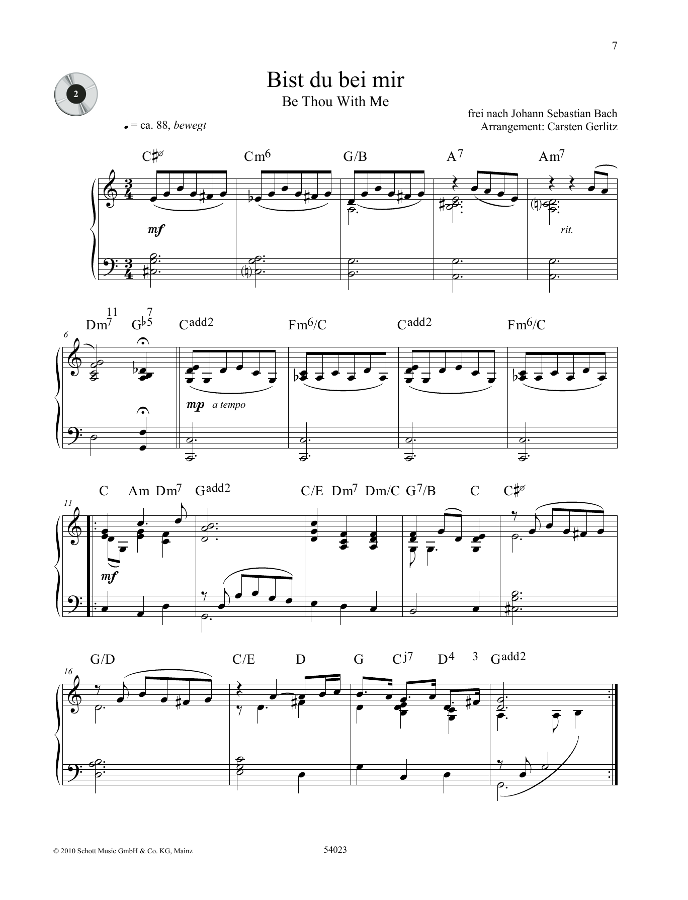 Download Johann Sebastian Bach Be Thou With Me Sheet Music
