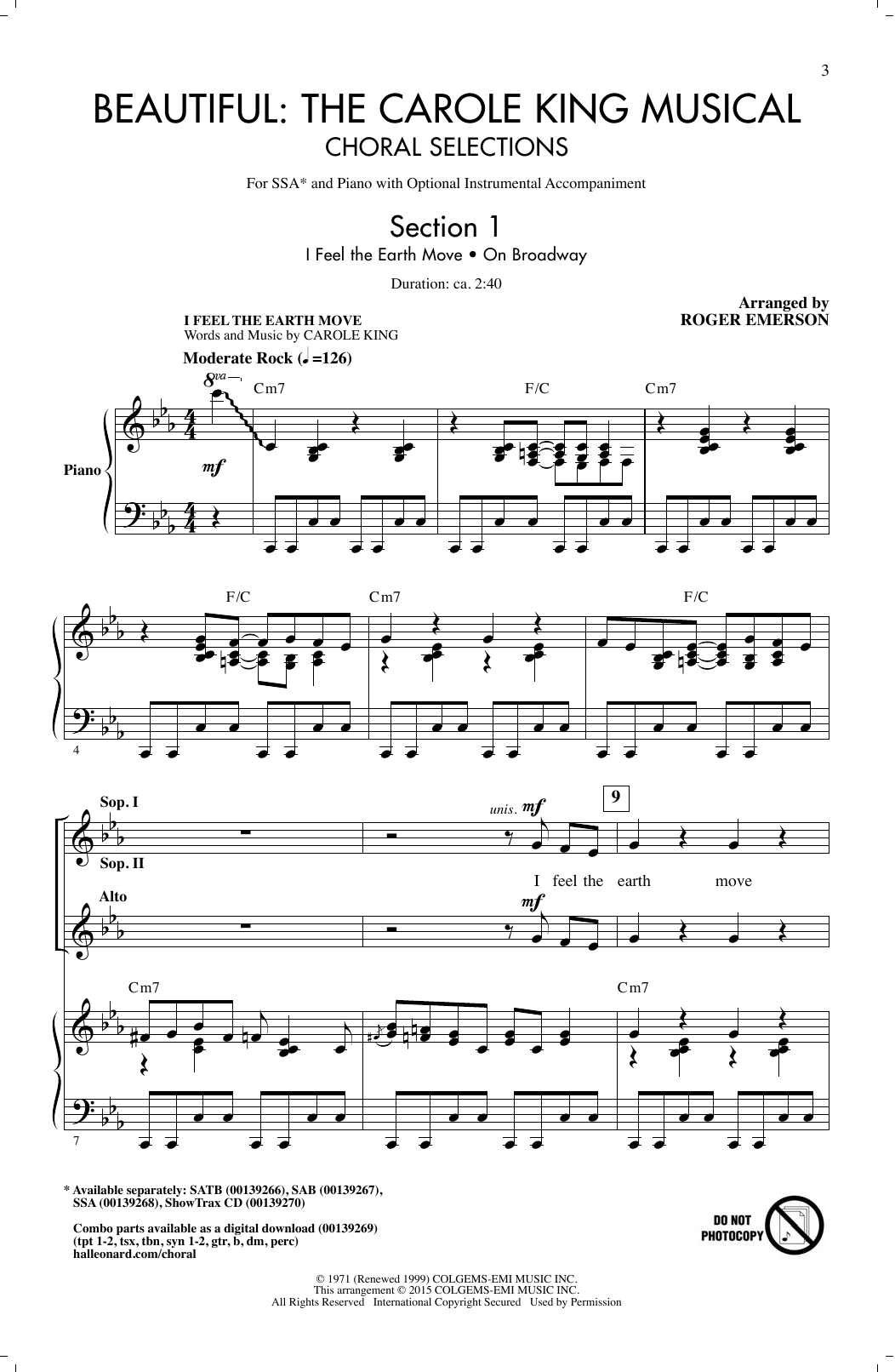 Download Roger Emerson Beautiful: The Carole King Musical (Cho Sheet Music