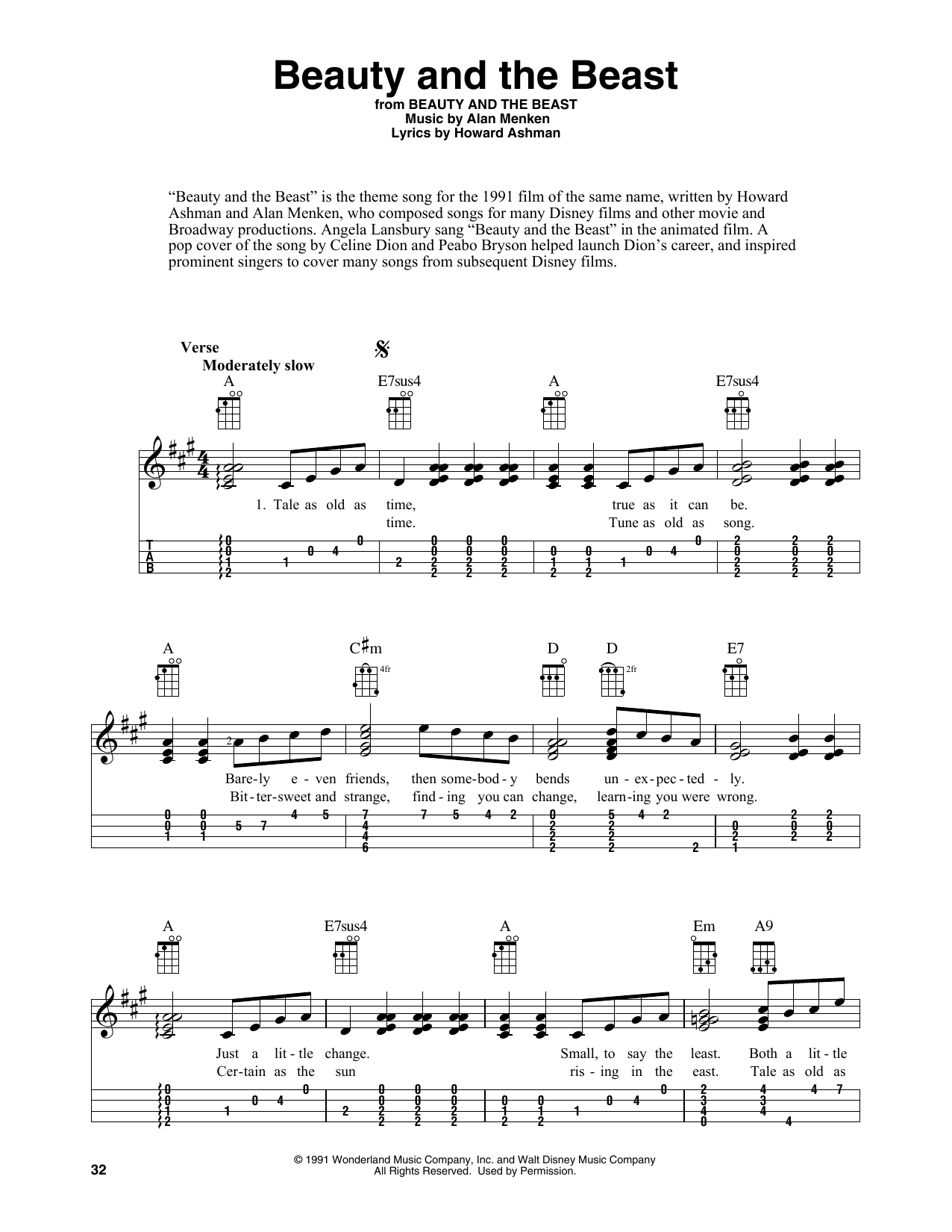 Download Celine Dion & Peabo Bryson Beauty And The Beast (from Beauty And T Sheet Music