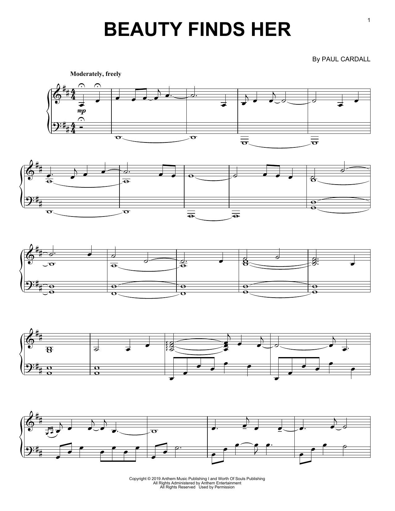 Download Paul Cardall Beauty Finds Her Sheet Music