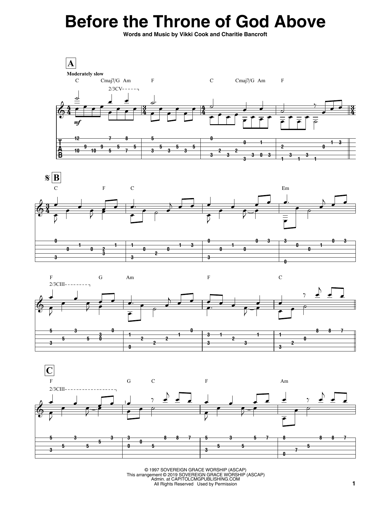Download Shane & Shane Before The Throne Of God Above Sheet Music