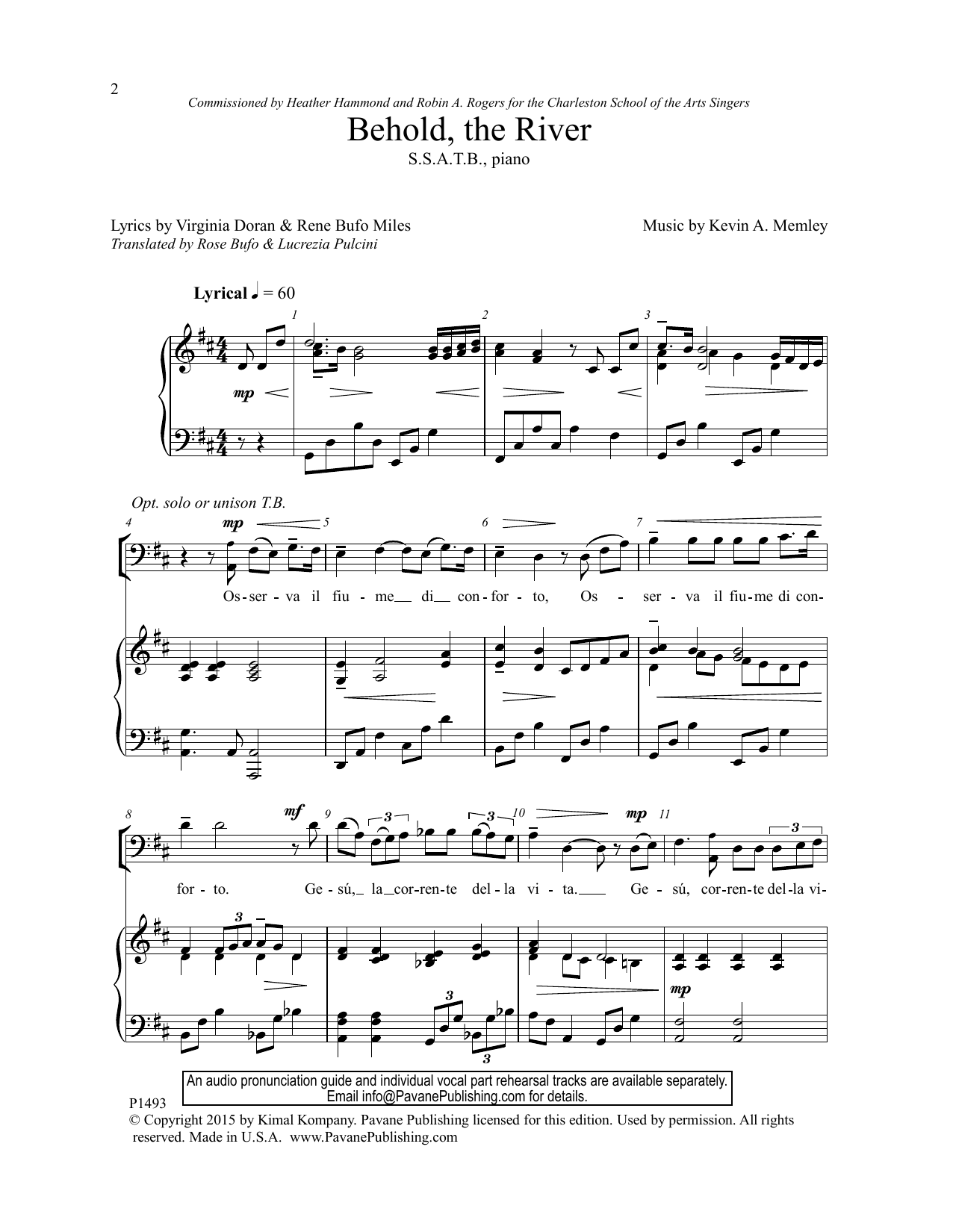Download Kevin A. Memley Behold the River Sheet Music