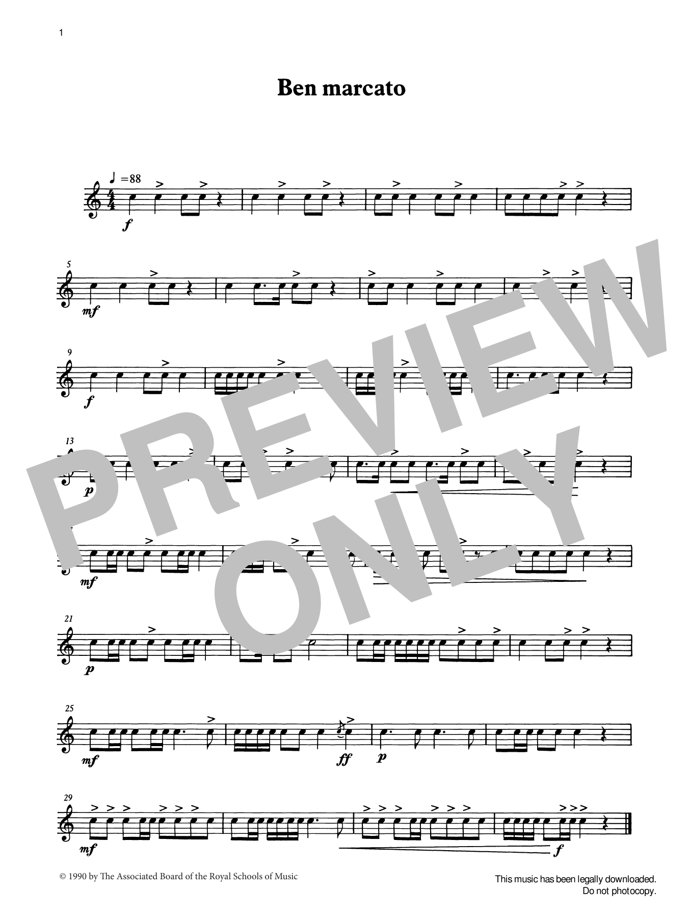 Download Ian Wright and Kevin Hathaway Ben marcato from Graded Music for Snare Sheet Music