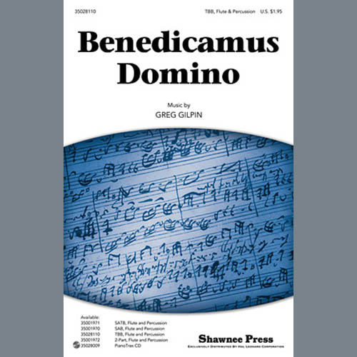 Download Greg Gilpin Benedicamus Domino Sheet Music and Printable PDF Score for TBB Choir
