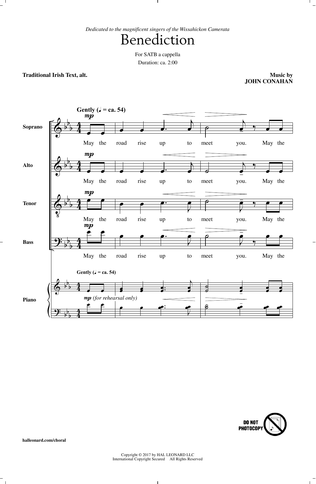 Download John Conahan Benediction Sheet Music
