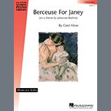 Download or print Berceuse For Janey Sheet Music Printable PDF 4-page score for Pop / arranged Educational Piano SKU: 26790.