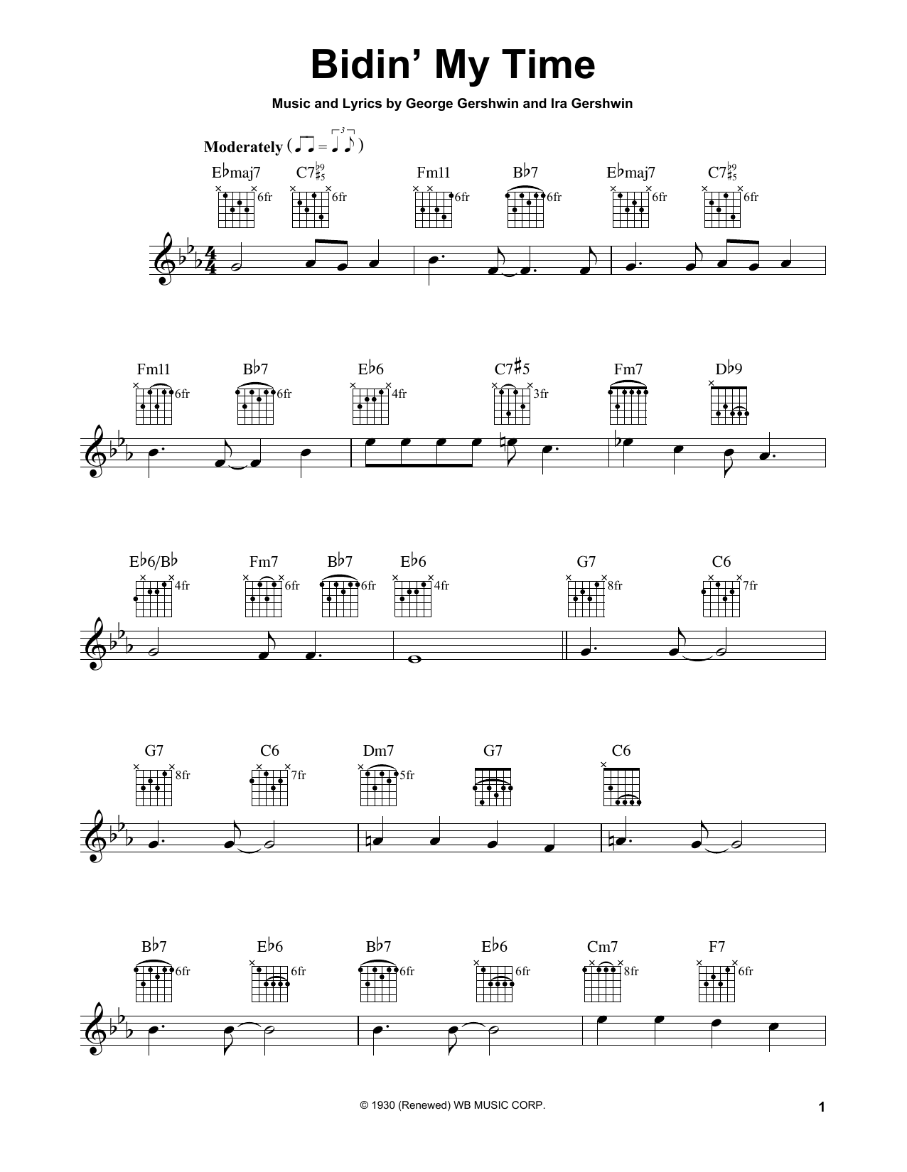 Download George Gershwin Bidin' My Time Sheet Music