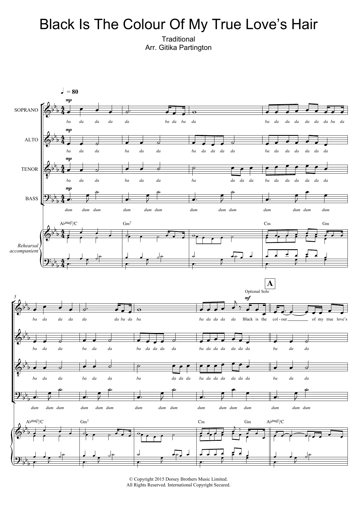 Download Traditional Black Is The Colour Of My True Love's H Sheet Music