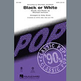 Download or print Black Or White (arr. Kirby Shaw) Sheet Music Printable PDF 1-page score for Pop / arranged SAB Choir SKU: 98691.