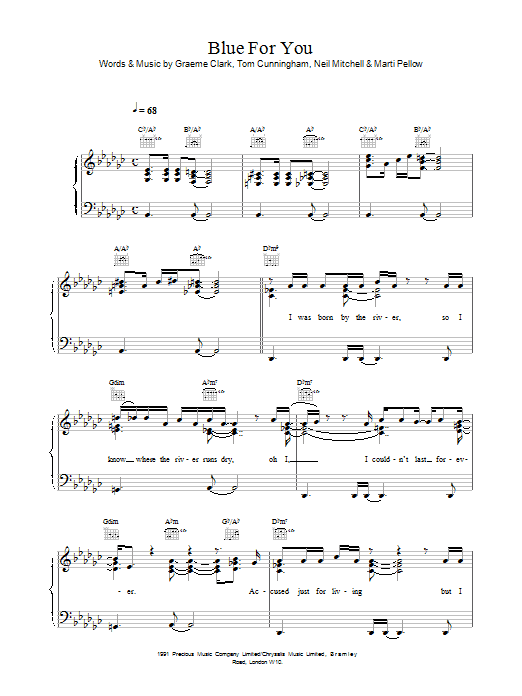 Download Wet Wet Wet Blue For You Sheet Music