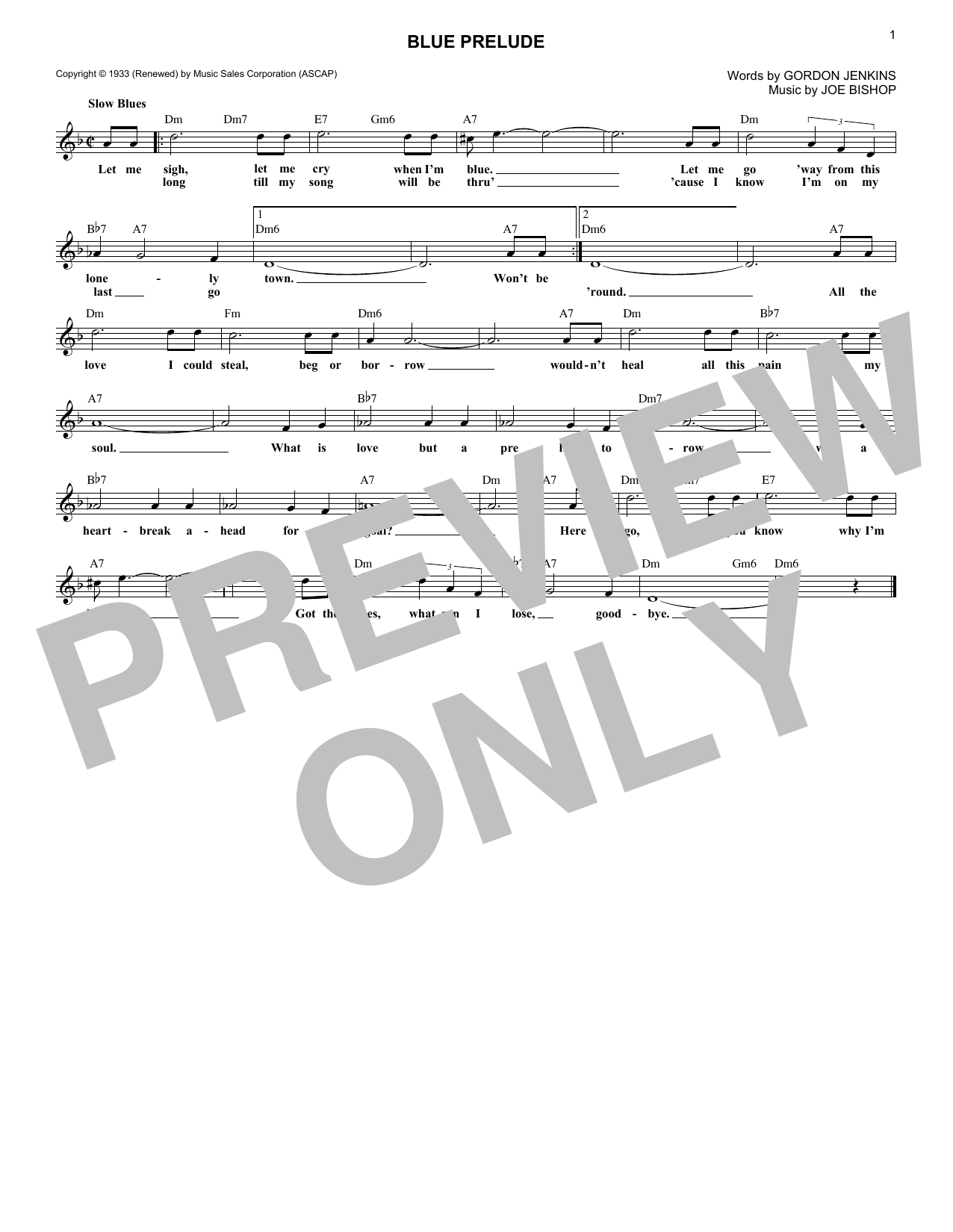 Download Woody Herman Blue Prelude Sheet Music