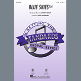 Download or print Blue Skies (arr. Paris Rutherford) Sheet Music Printable PDF 11-page score for Jazz / arranged SATB Choir SKU: 432400.
