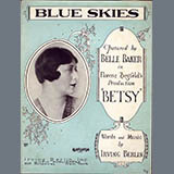 Download or print Blue Skies Sheet Music Printable PDF 2-page score for Jazz / arranged Very Easy Piano SKU: 158917.