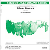 Download or print Blue Brews - Alto Sax 1 Sheet Music Printable PDF 3-page score for Classical / arranged Jazz Ensemble SKU: 318026.