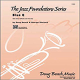 Download or print Blue Q - Drum Set Sheet Music Printable PDF 2-page score for Jazz / arranged Jazz Ensemble SKU: 354322.