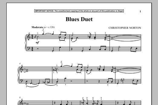 Download Christopher Norton Blues Duet Sheet Music