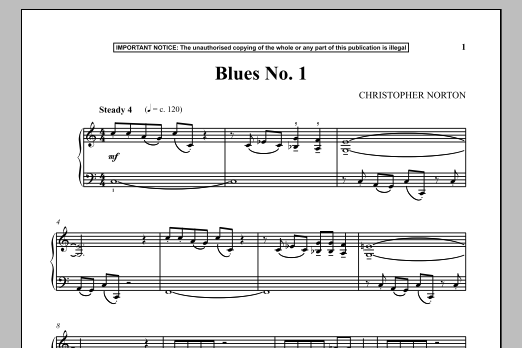 Download Christopher Norton Blues No. 1 Sheet Music