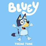 Download or print Bluey Theme Song Sheet Music Printable PDF 3-page score for Film/TV / arranged Easy Piano SKU: 1196613.