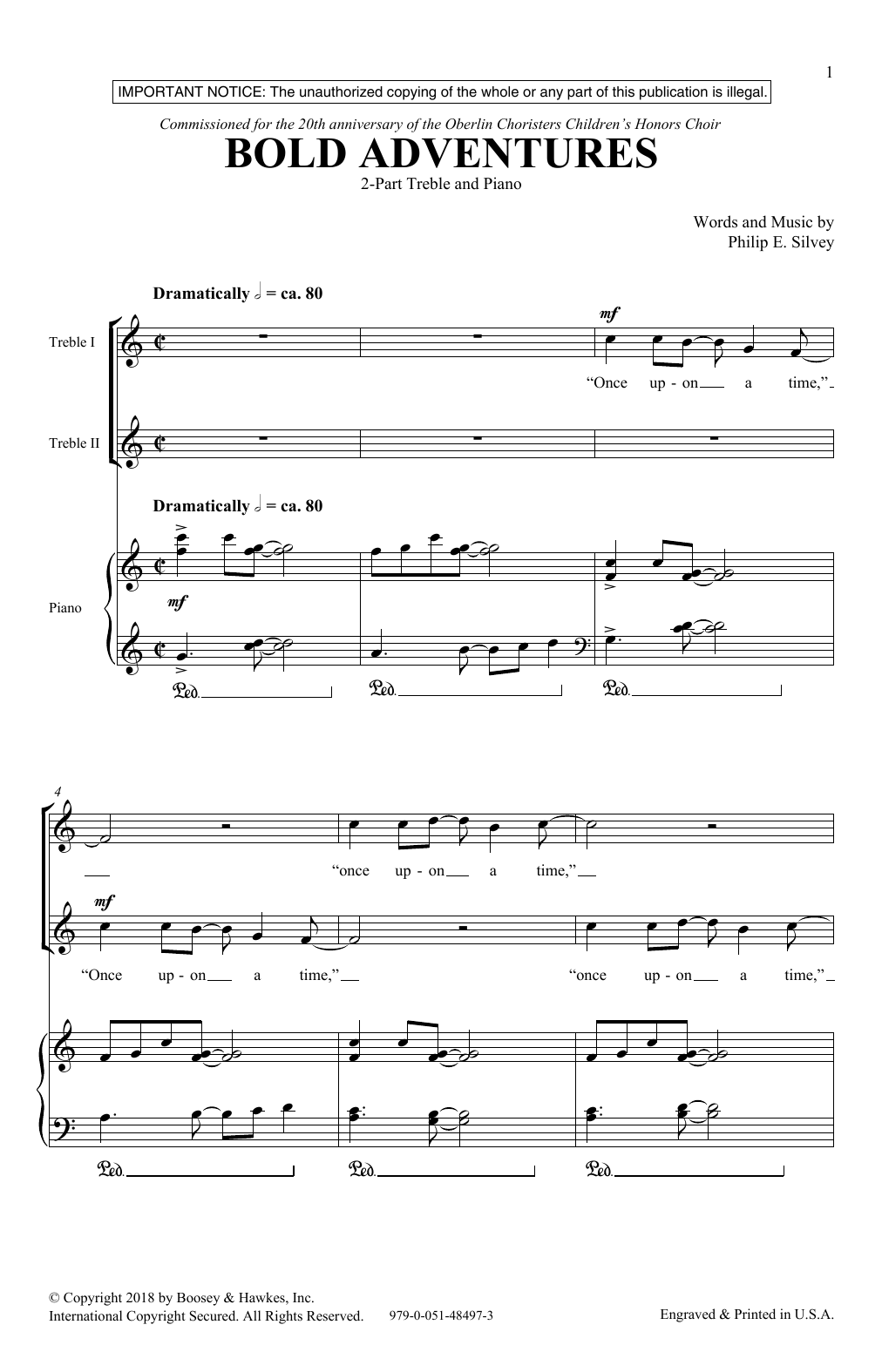Download Philip E. Silvey Bold Adventures Sheet Music