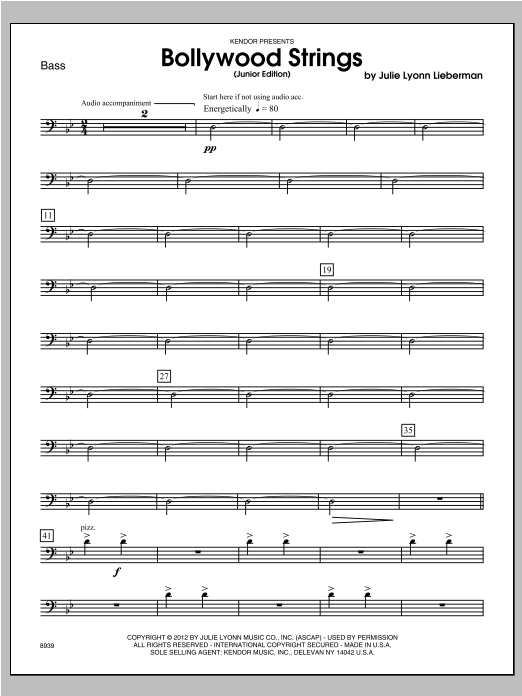 Download Â Lieberman Bollywood Strings (Junior Edition) - Ba Sheet Music