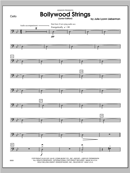 Download Â Lieberman Bollywood Strings (Junior Edition) - Ce Sheet Music