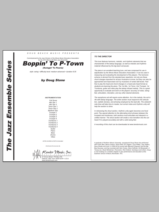 Download Stone Boppin' To P-Town (Swingin' To Peoria) Sheet Music